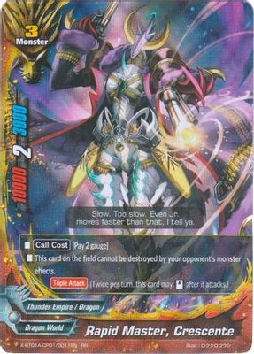 Rapid Master, Crescente