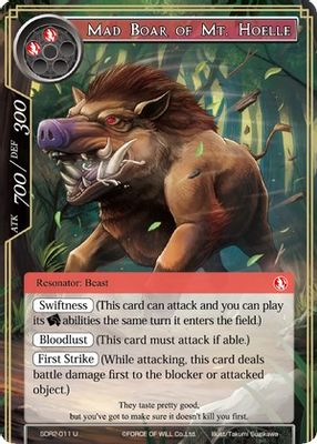 Mad Boar of Mt. Hoelle