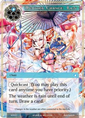 Weather Change: Rain