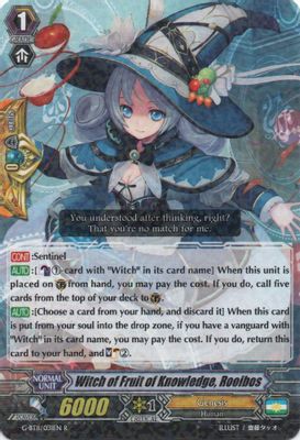 Witch of Fruit of Knowledge, Rooibos