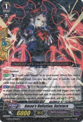 Amon's Vallation, Bufstare