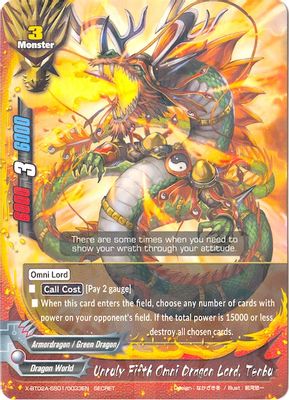 Unruly Fifth Omni Dragon Lord, Tenbu (Secret R Foil)