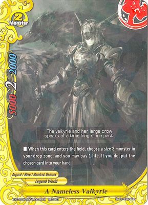 A Nameless Valkyrie (Secret R Foil)