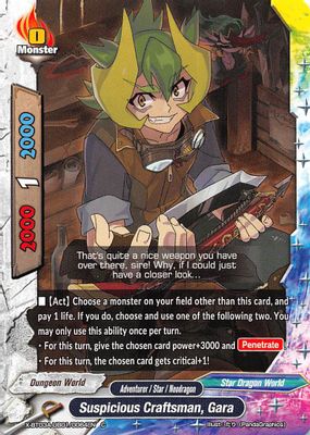 Suspicious Craftsman, Gara