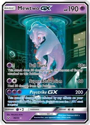 Mewtwo GX card