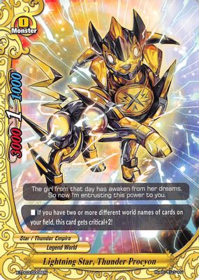 Lightning Star, Thunder Procyon