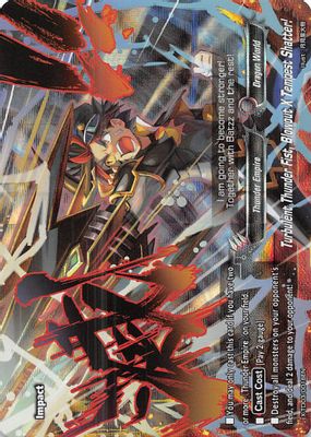 Turbulent Thunder Fist, Blowout X Tempest Shatter! (RRR Foil)
