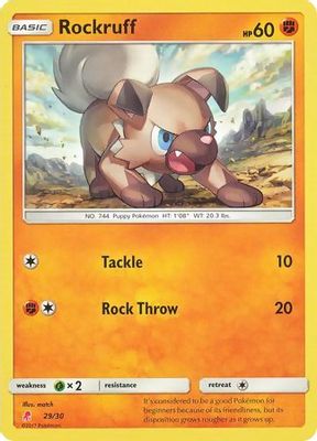Rockruff card