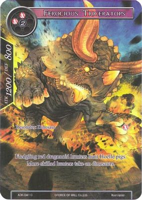 Ferocious Triceratops (Full Art)