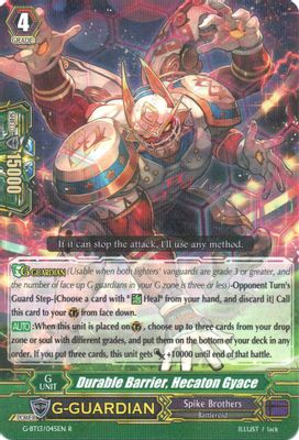Durable Barrier, Hecaton Gyace