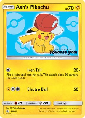 Ash's Pikachu - SM113