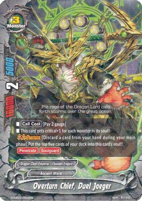 Overturn Chief, Duel Jaeger (R Foil)