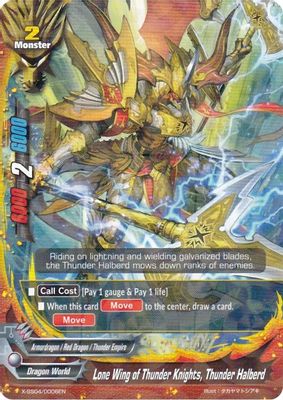 Lone Wing of Thunder Knights, Thunder Halberd (R Foil)