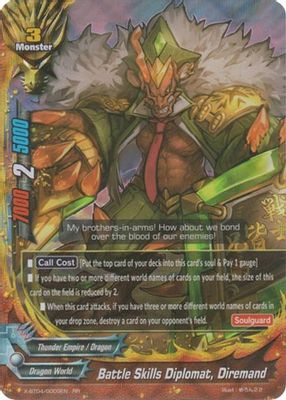 Battle Skills Diplomat, Diremand