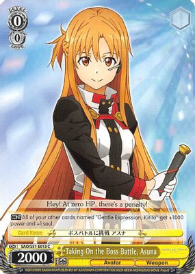 Taking On the Boss Battle, Asuna