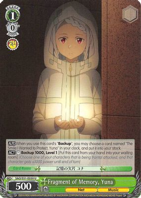 Fragment of Memory, Yuna