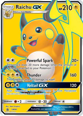 Raichu GX card