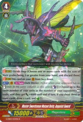 Master Swordsman Mutant Deity, Anguish Sword