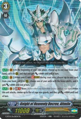 Knight of Heavenly Decree, Altmile