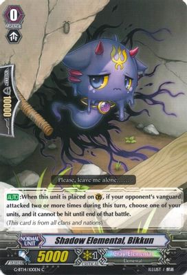 Shadow Elemental, Bikkun