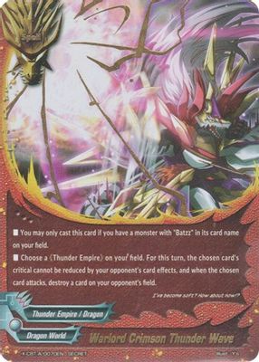 Warlord Crimson Thunder Wave