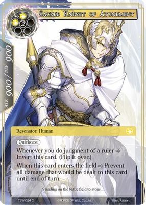 Sacred Knight of Atonement // Dark Knight of Conviction