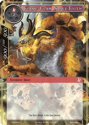 Flame Claw Saber-Tooth