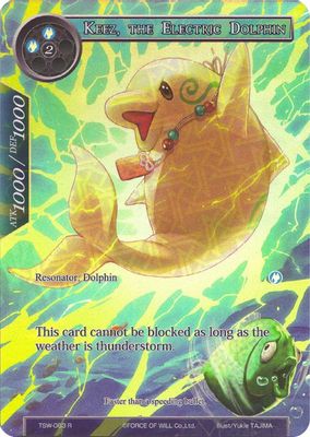 Keez, the Electric Dolphin (Full Art)