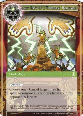 Last Days of a Powerless Dragonoid