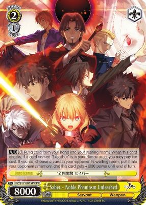 Saber - Noble Phantasm Unleashed (Alternate Art Promo)