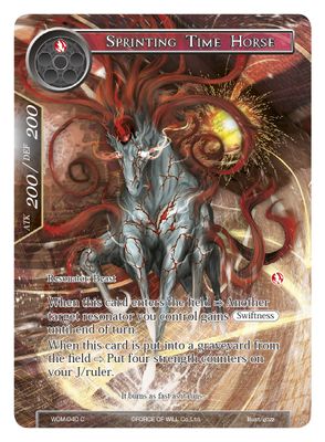 Sprinting Time Horse (Full Art)