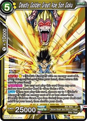 Deadly Golden Great Ape Son Goku