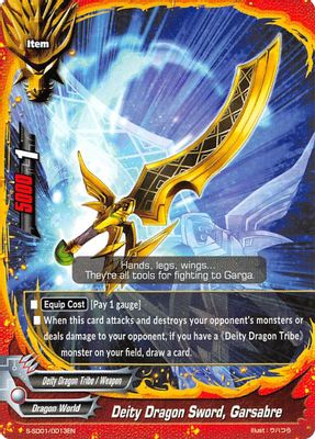 Deity Dragon Sword, Garsabre