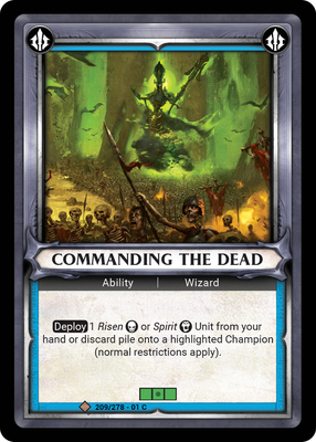 Commanding the Dead (Unclaimed)
