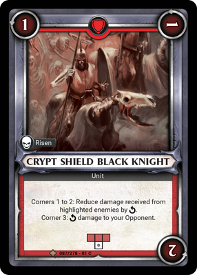 Crypt Shield Black Knight (Unclaimed)