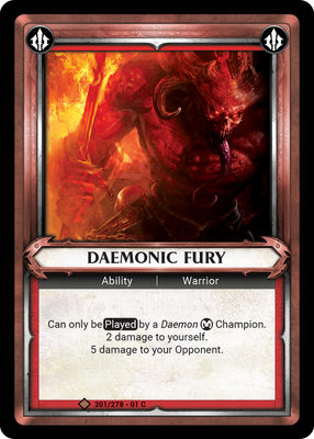 Daemonic Fury (Unclaimed)