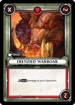 Frenzied Warboar (Unclaimed)