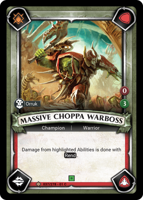 Massive Choppa Warboss (Unclaimed)