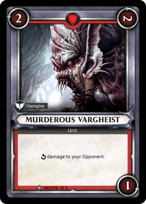 Murderous Vargheist (Unclaimed)