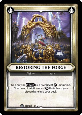Restoring the Forge (Unclaimed)