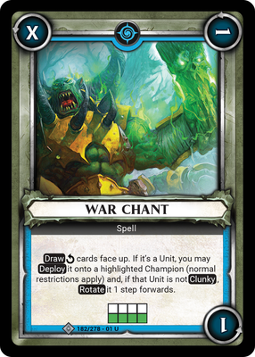 War Chant (Unclaimed)