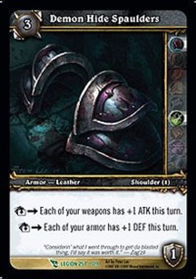 Demon Hide Spaulders