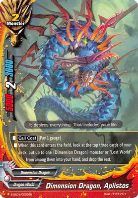 Dimension Dragon, Aplistos