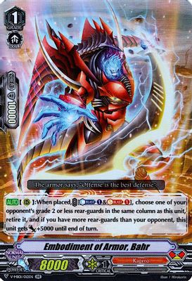 Embodiment of Armor, Bahr