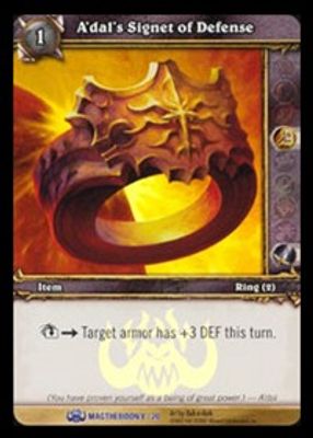 A'dal's Signet of Defense