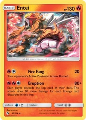 Entei - 47/214 (SM Lost Thunder)
