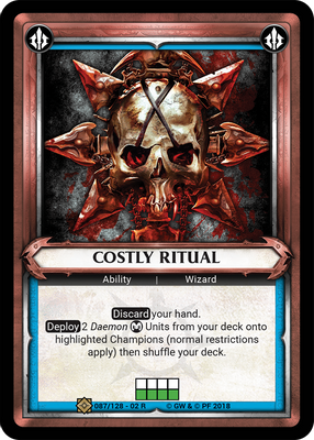 Costly Ritual (Unclaimed)