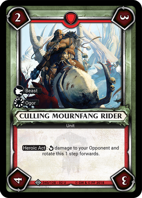 Culling Mournfang Rider (Claimed)