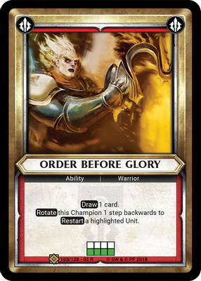 Order Before Glory (Claimed)