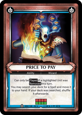 Price to Pay (Unclaimed)